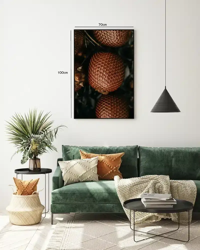 Brun Frugtstruktur Nærbillede Plakat