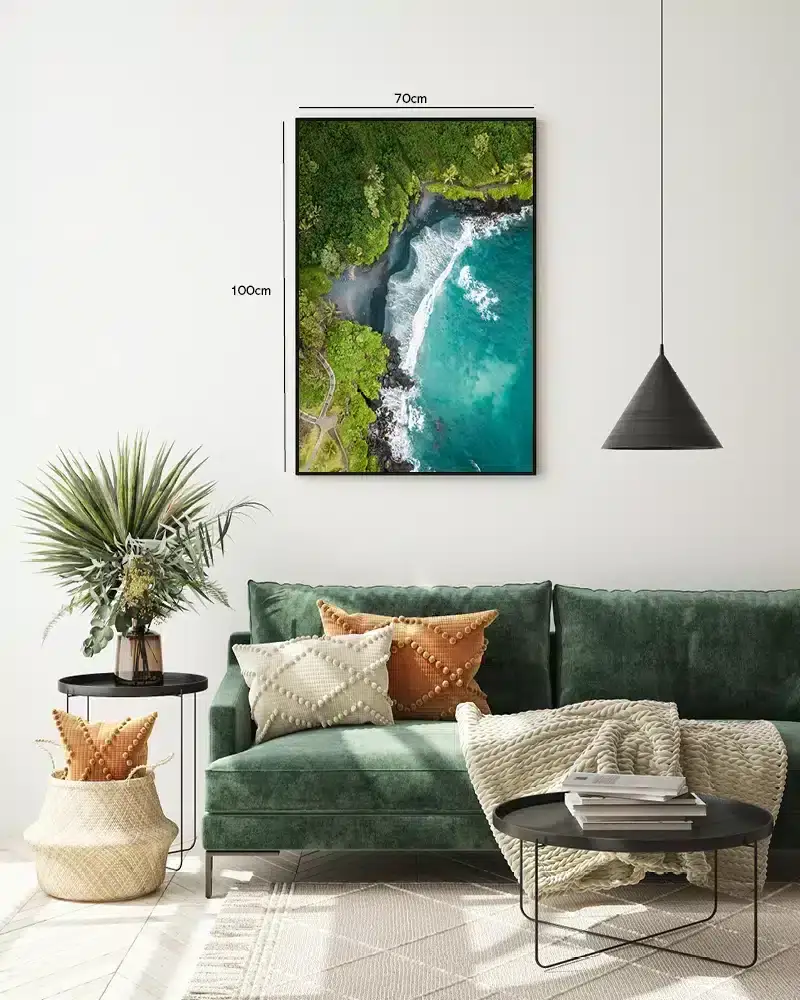 Tropisk Kystlinje Ovenfra Plakat