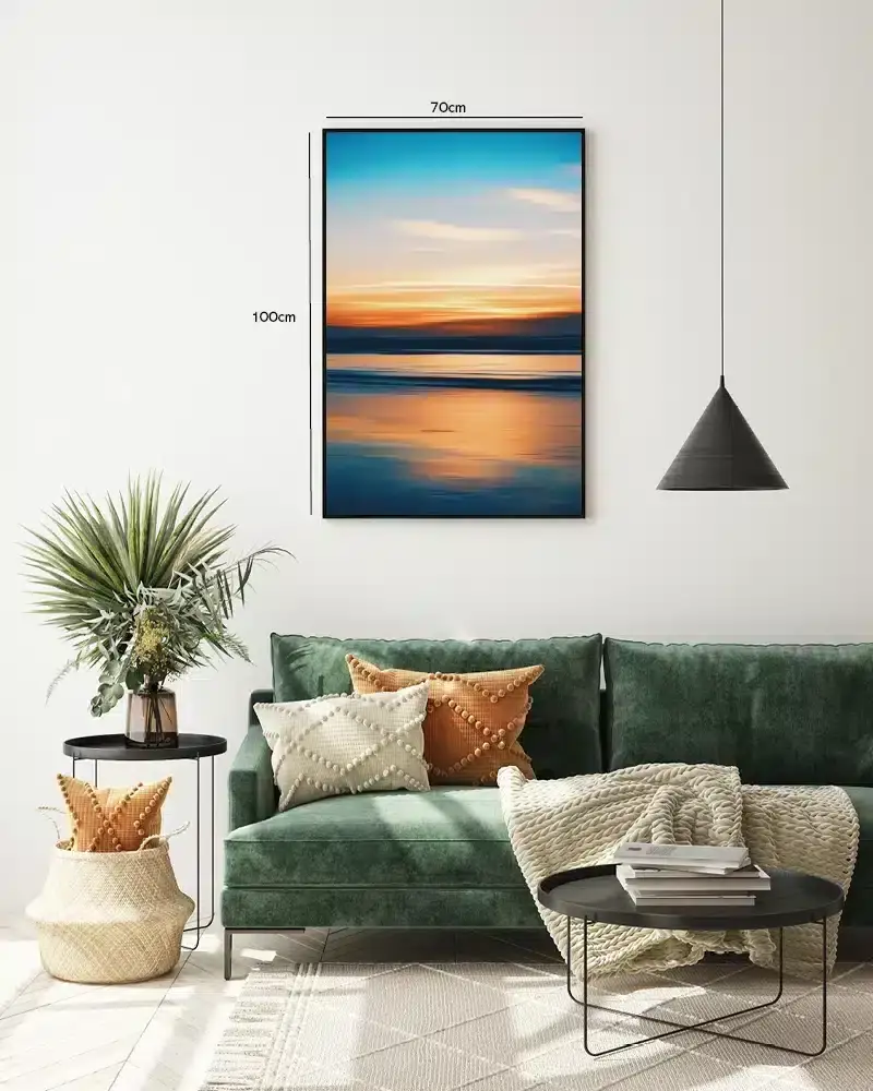 Fredfyldt Kystsolnedgang Plakat