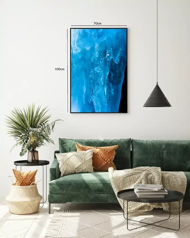 Blå Isdetaljer Plakat