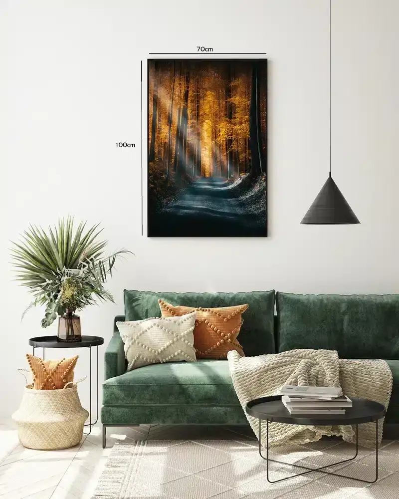 Efterårssti i Skoven Plakat