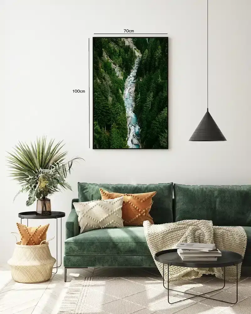 Bjergbæk i Skov Plakat