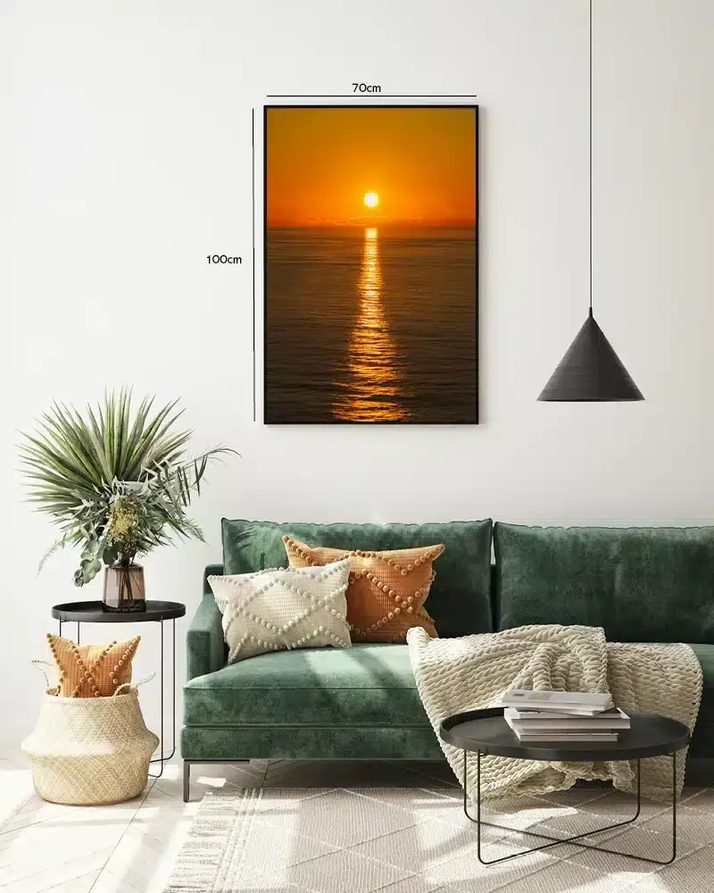 Gyldent Hav og Sol Plakat