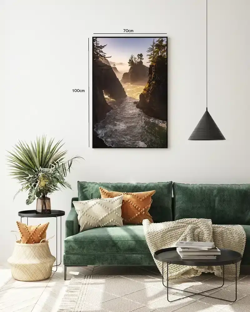 Kystklipper i Skumring Plakat