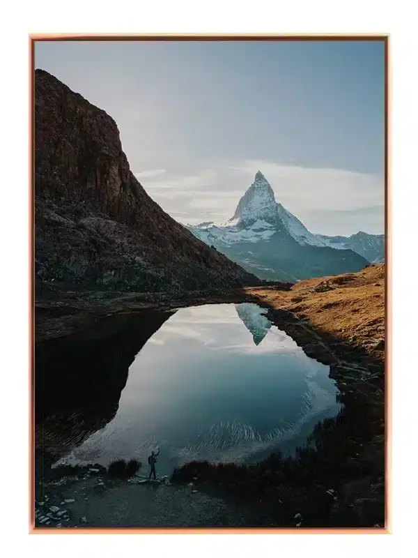 Bjergtop Spejlet i Søen Plakat