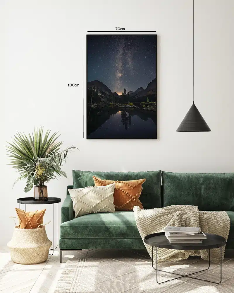 Stjernehimmel Over Bjergsø Plakat