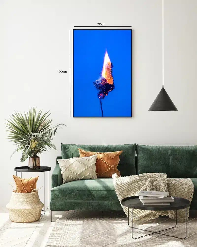 Brændende Vildblomst Detalje Plakat