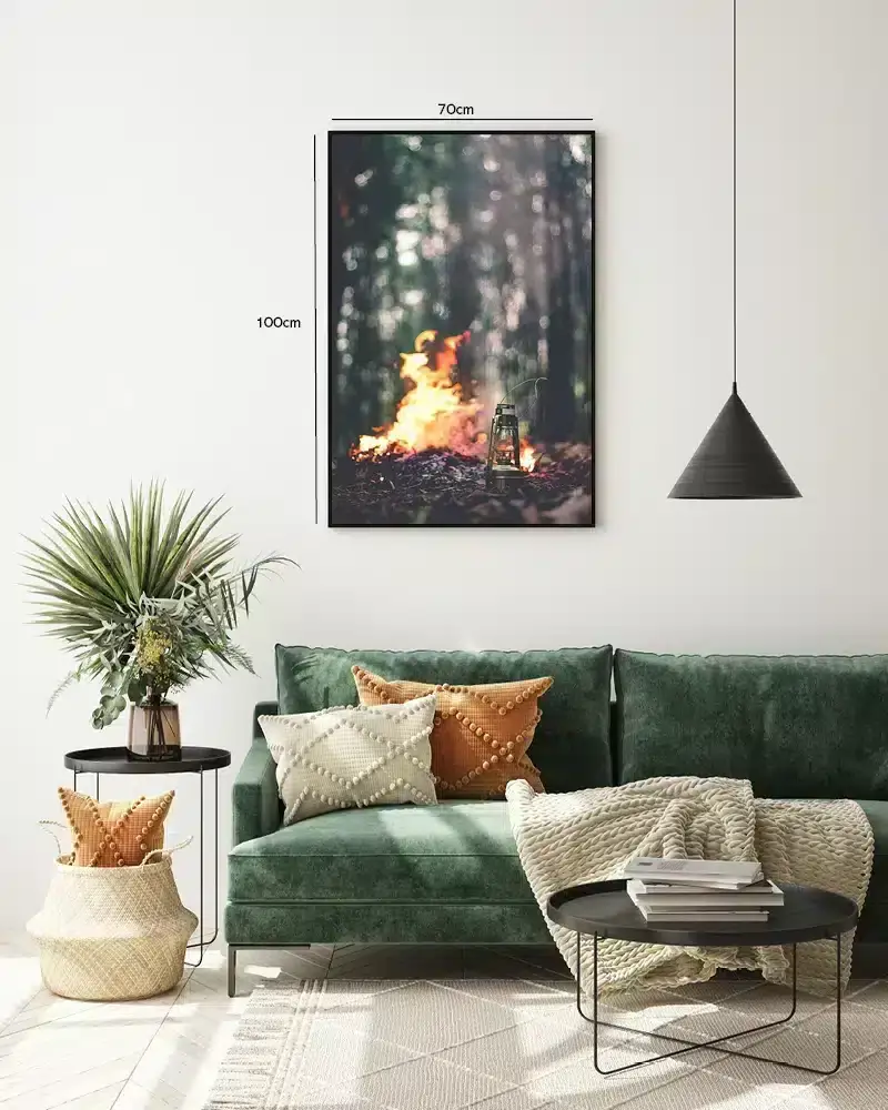 Skovbål og Lanterne Plakat
