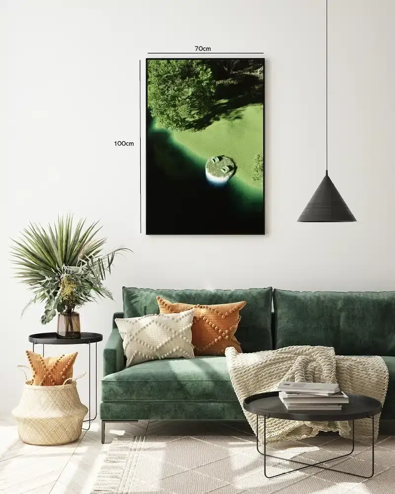 Grøn Ø Med Stole Plakat