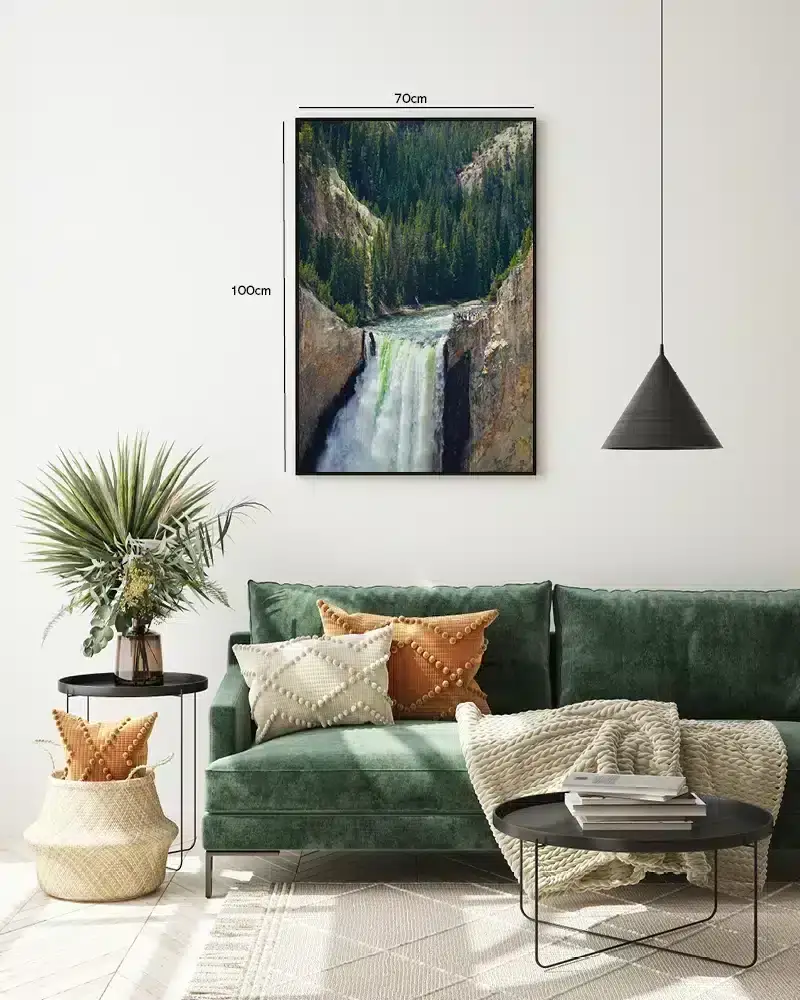 Vandfald i Fyrreskov Plakat
