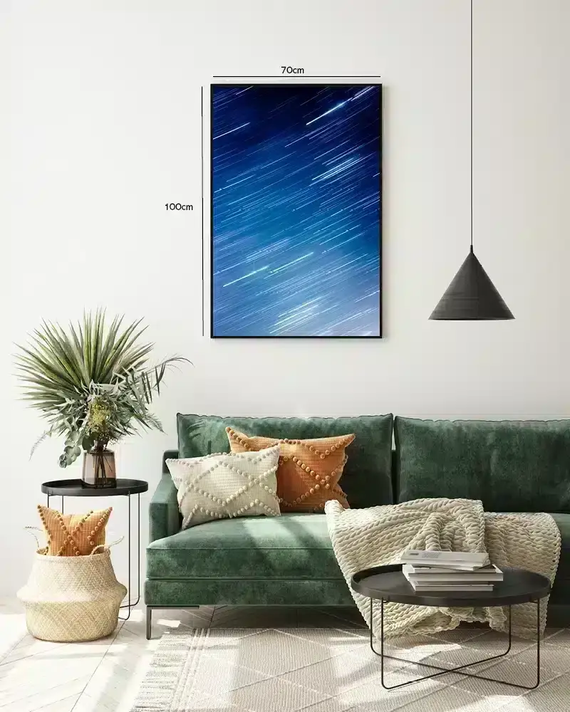 Stjerneskud i Nattehimmel Plakat