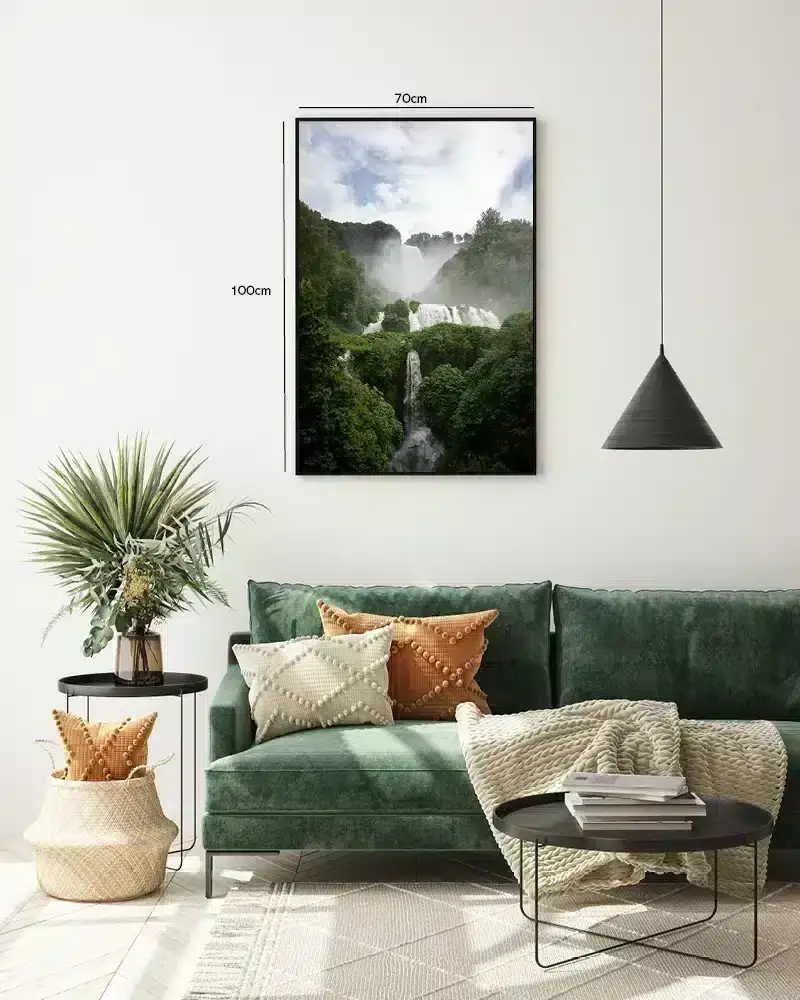 Tåget Vandfald i Lag Plakat