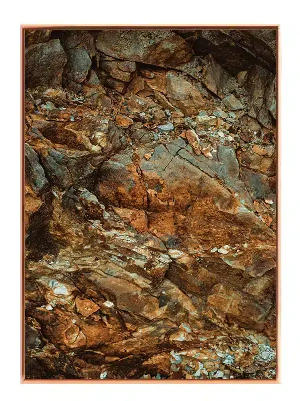 Rustne Klippeoverflader Plakat