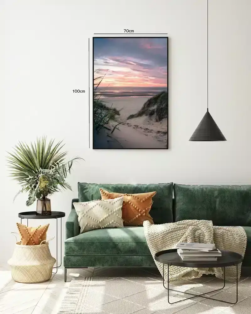 Sandklitter Ved Aftenrød Plakat