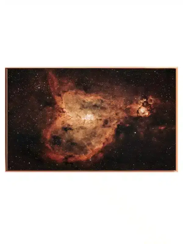 Stjernedannet Rødt Nebula Plakat