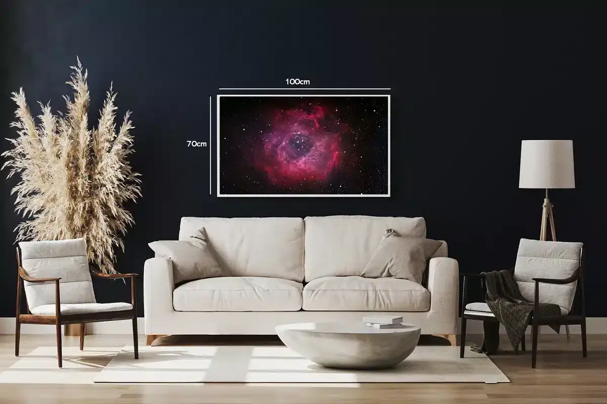 Rosette Nebulaens Glød Plakat