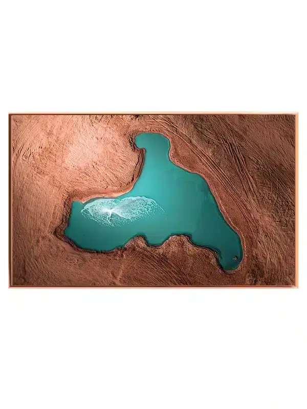 Turkis Dam Set Oppefra Plakat