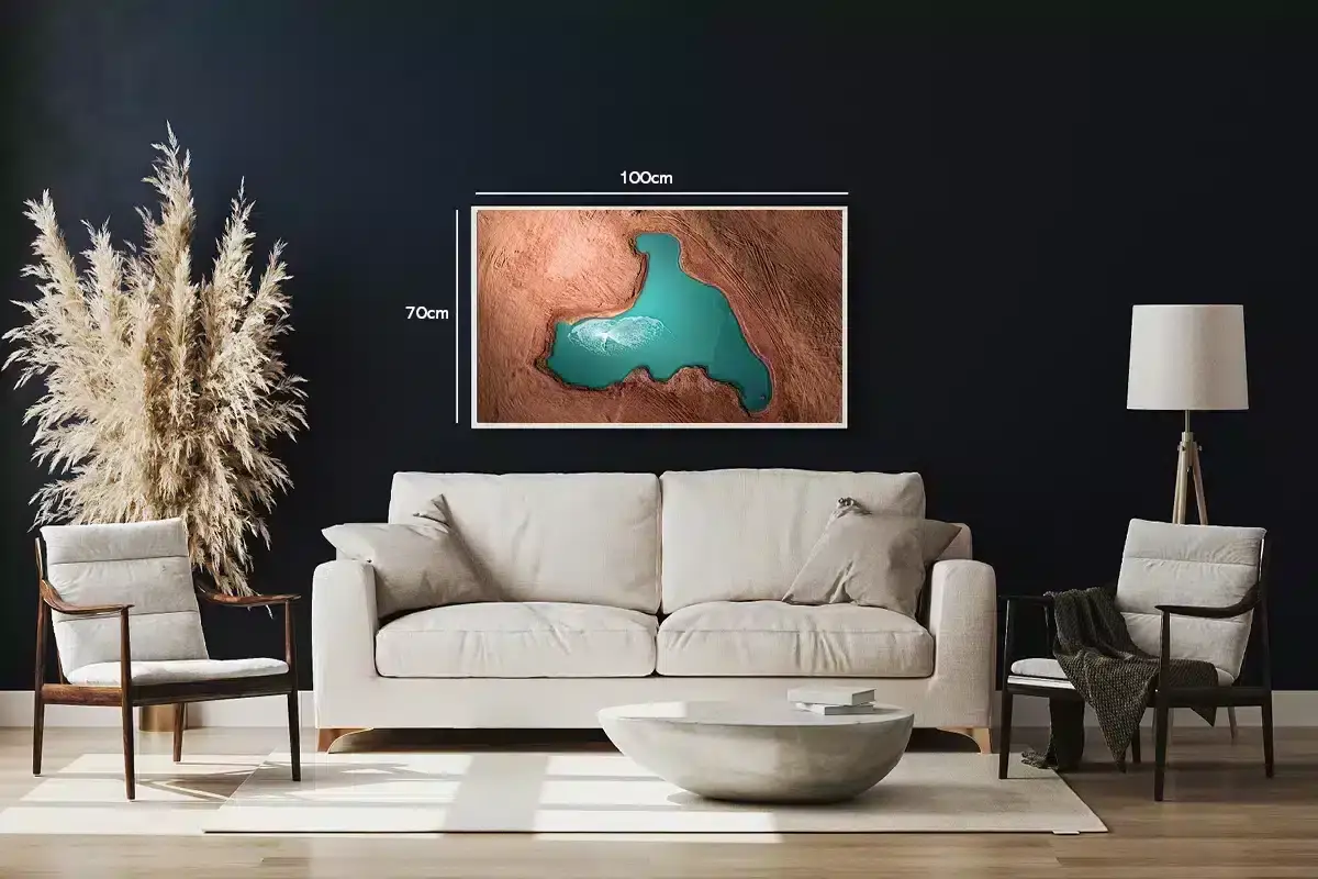 Turkis Dam Set Oppefra Plakat