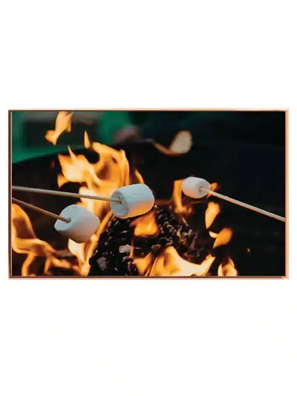 Marshmallows Over Lejrbål Plakat