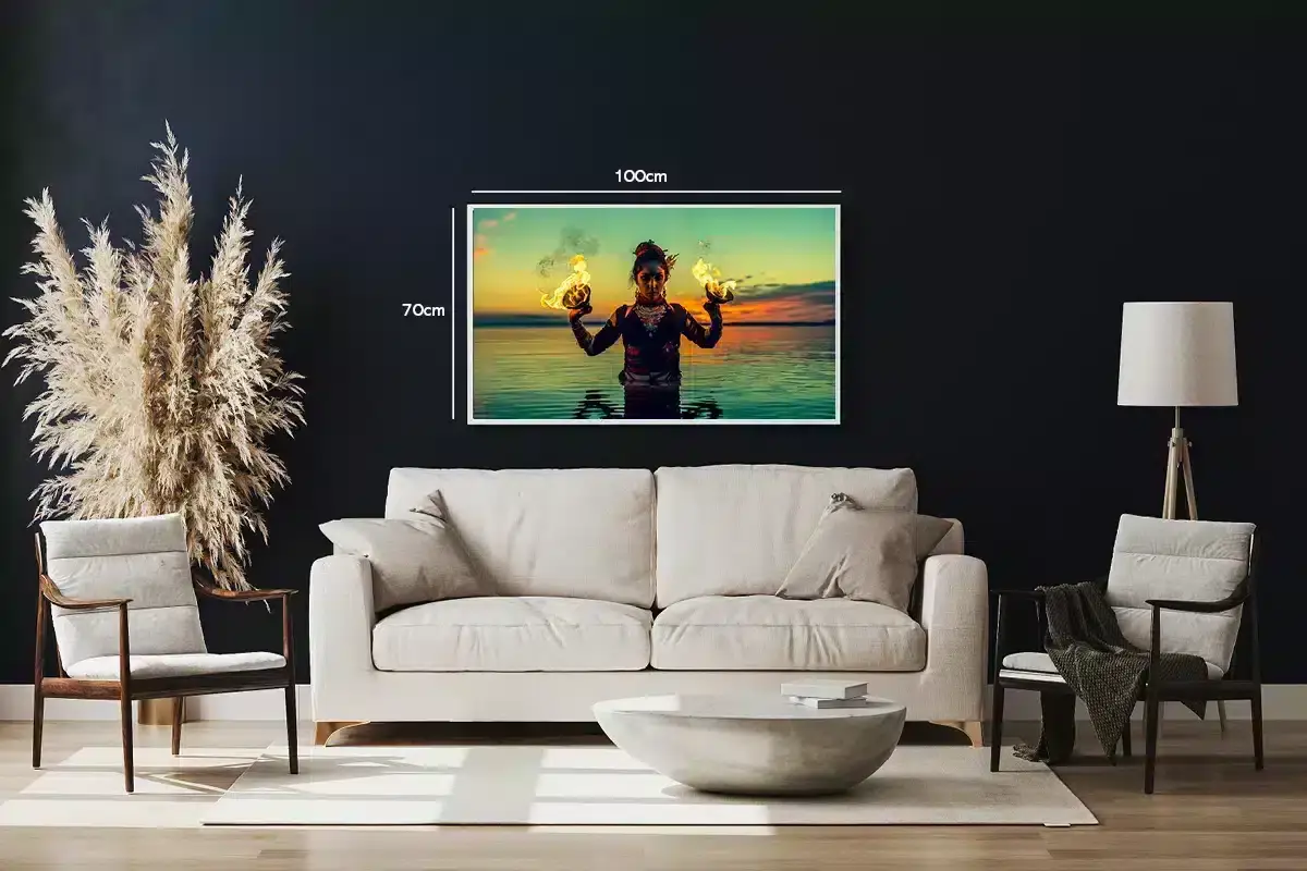 Ilddanser ved Solnedgang Plakat