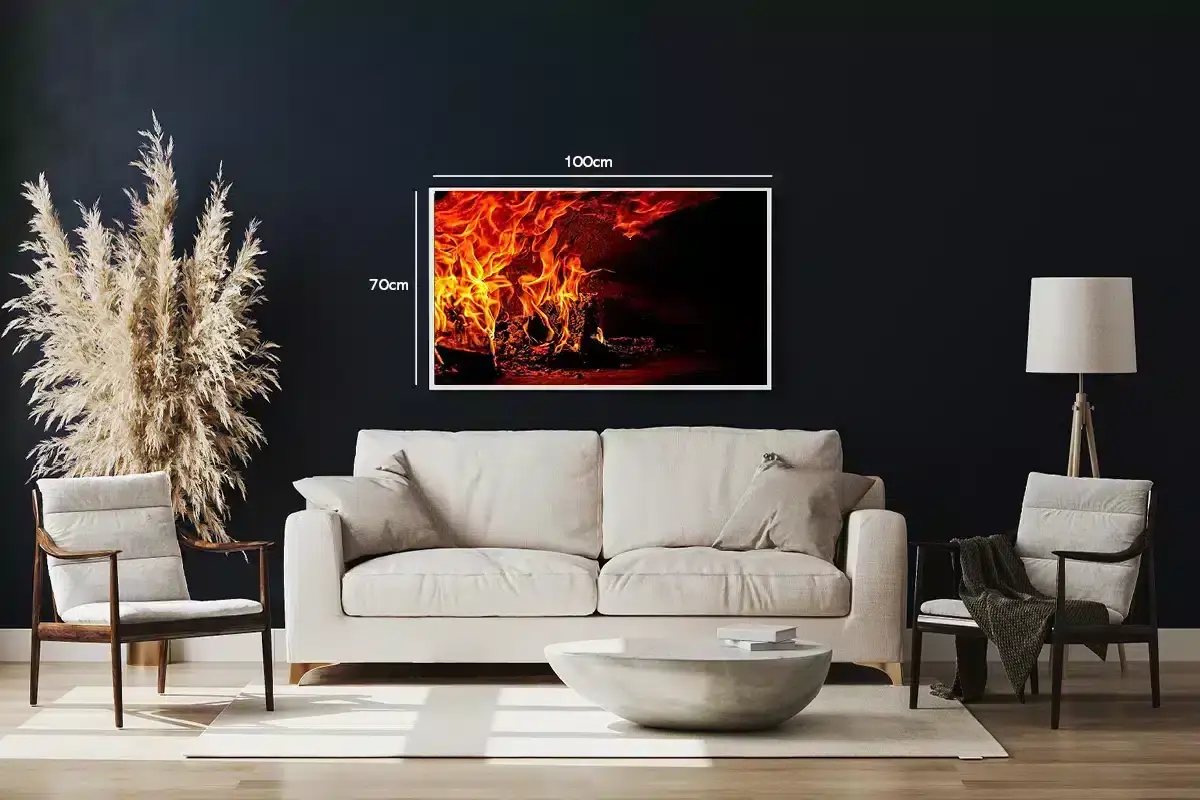 Flammer og Træglød Plakat