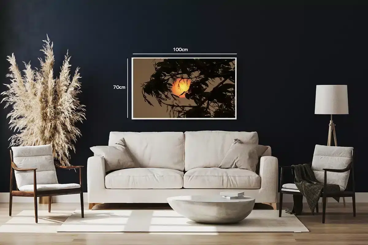 Sol Bag Trægrene Plakat