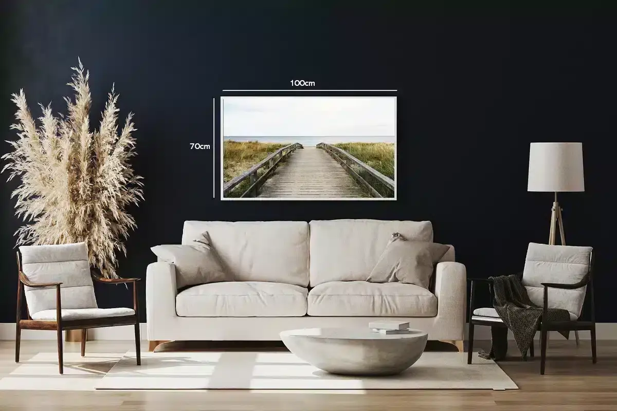 Træbro Mod Havet Plakat