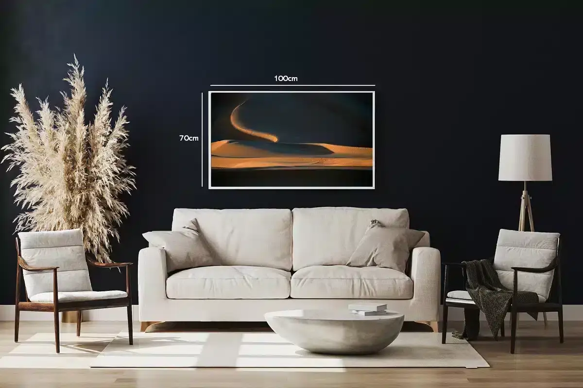 Ørkenens Bløde Linjer Plakat