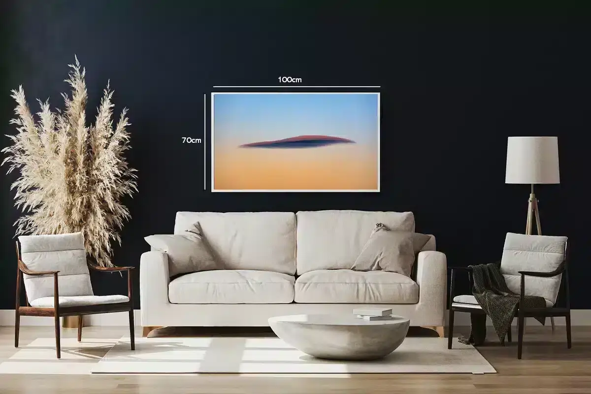 Lentikulær Sky Ved Solnedgang Plakat
