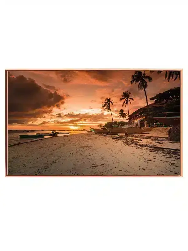 Tropisk Strand Solnedgang Plakat