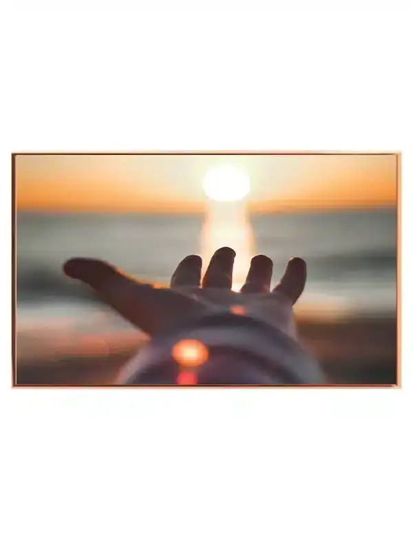 Hånd Mod Solnedgang Plakat