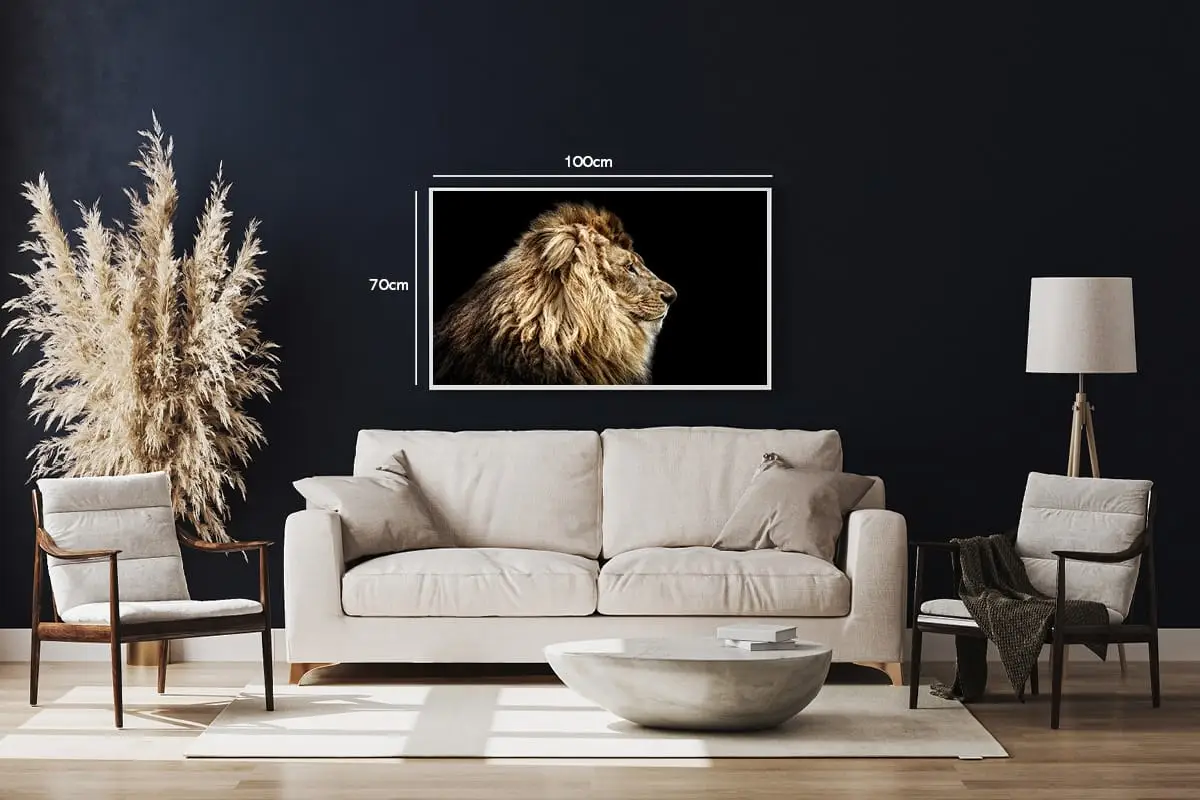Lion Profile No3 Plakat