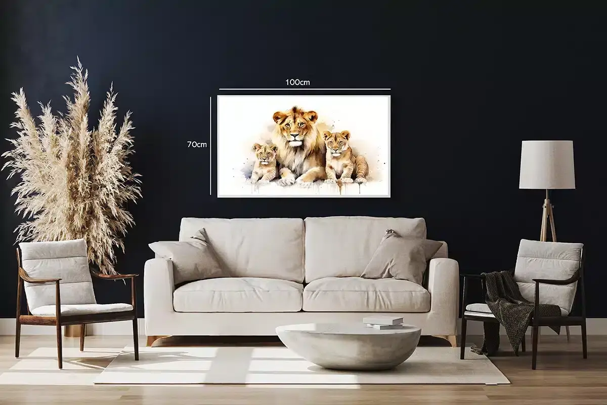 Lion Family No1 Plakat