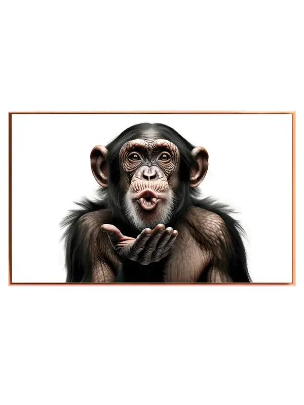 Chimpanzee Blowing Kiss Plakat