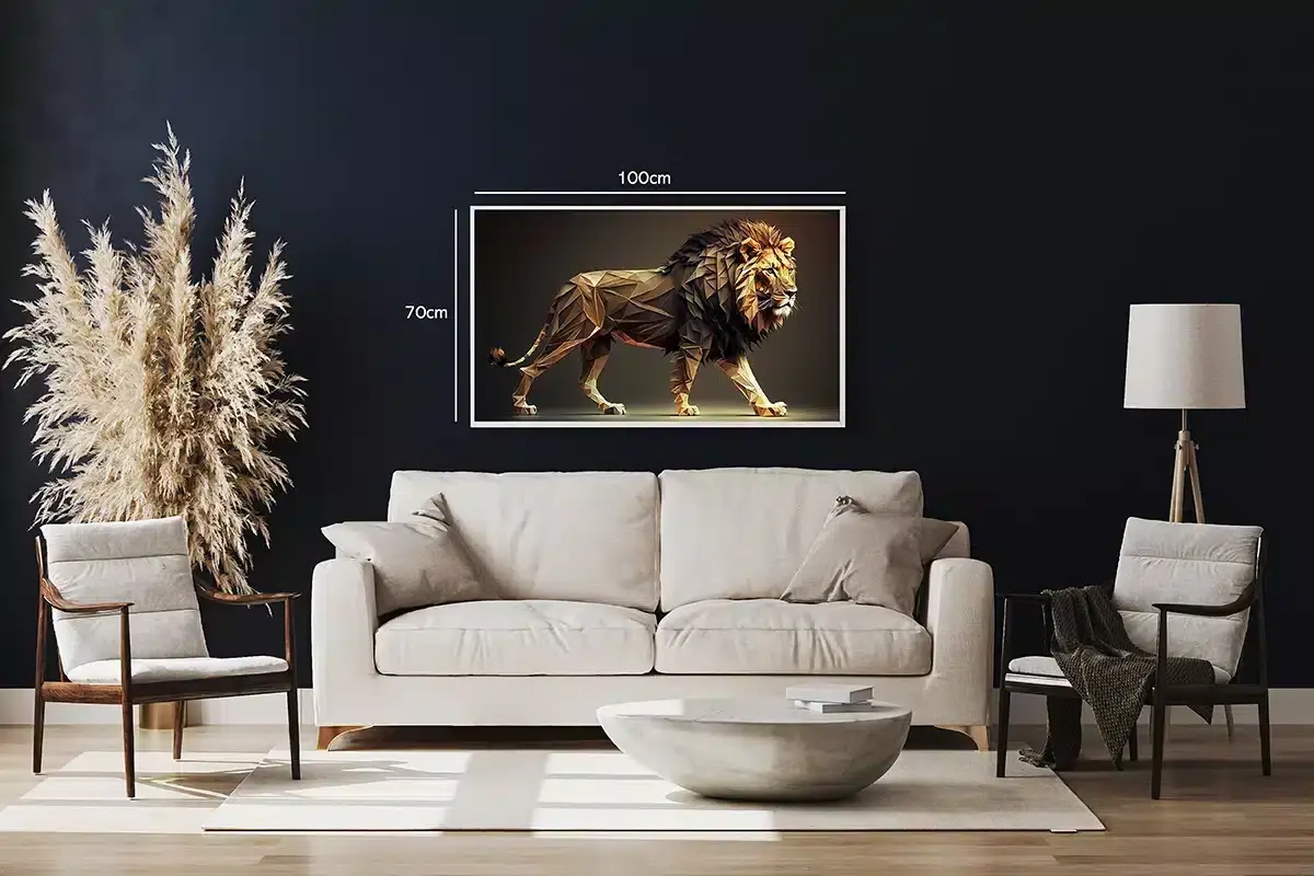 Lion Sculpture Plakat