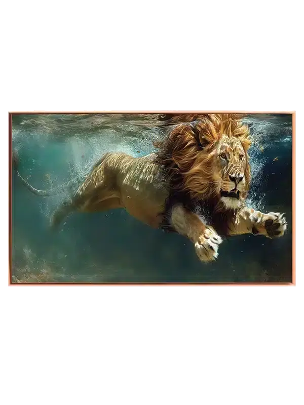 Lion Underwater Plakat