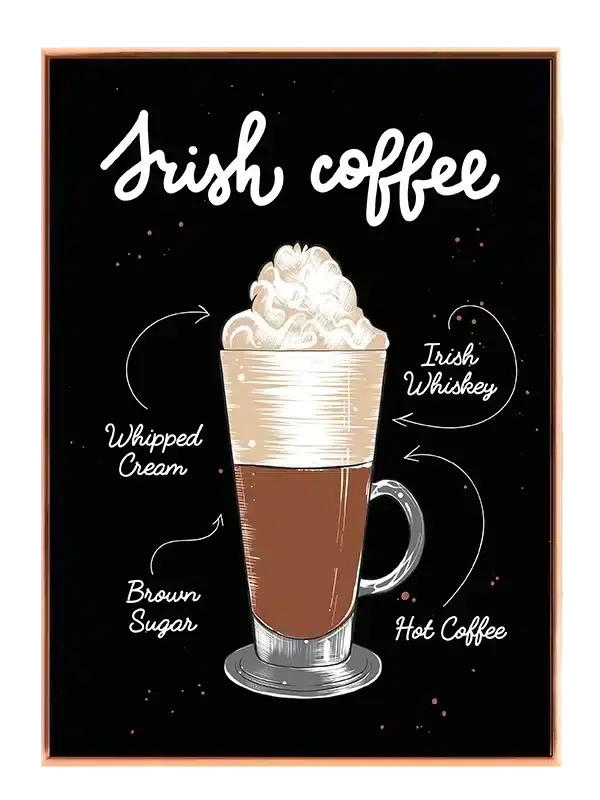 Irish Coffee Plakat