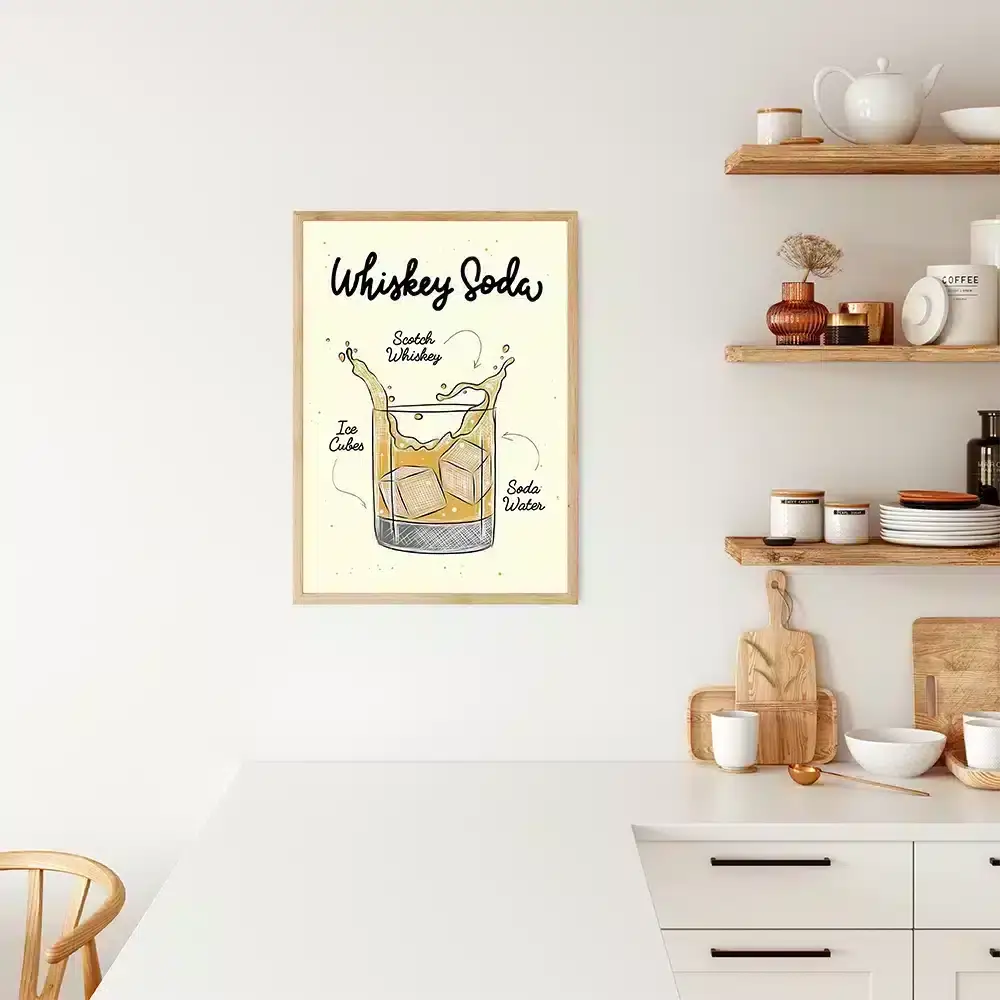 Whiskey Soda Plakat