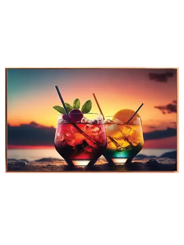 Cocktails Ved Solnedgang Plakat