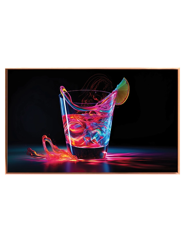 Farverig Cocktail I Glas No 2 Plakat