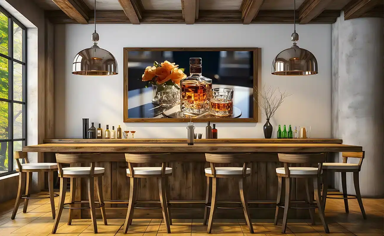 Whiskey Karaffel Med Glas No 1 Plakat