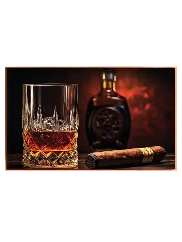 Whisky Med Cigar Plakat