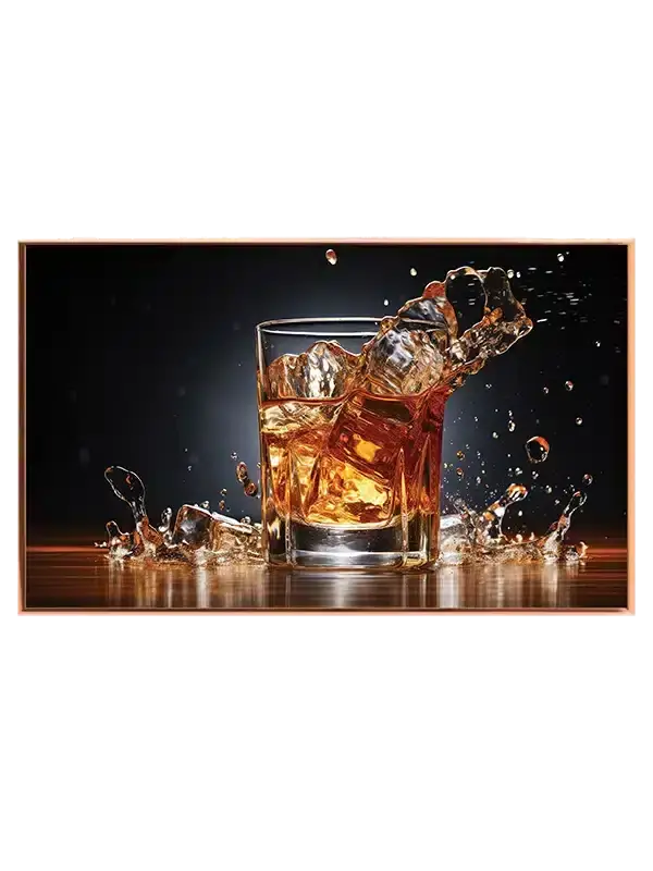 Whisky Med Is Splash Plakat