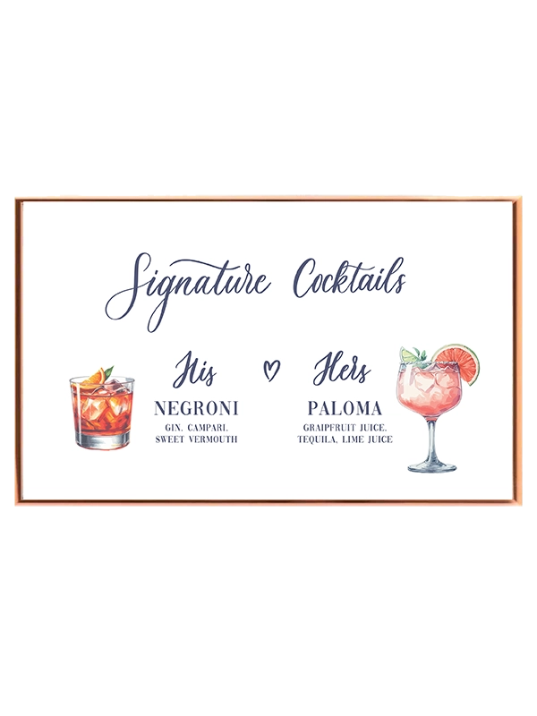 Signature Cocktails Plakat