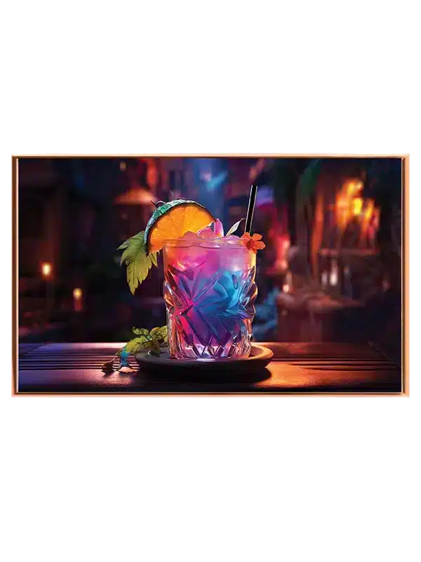 Farverig Cocktail I Glas Plakat