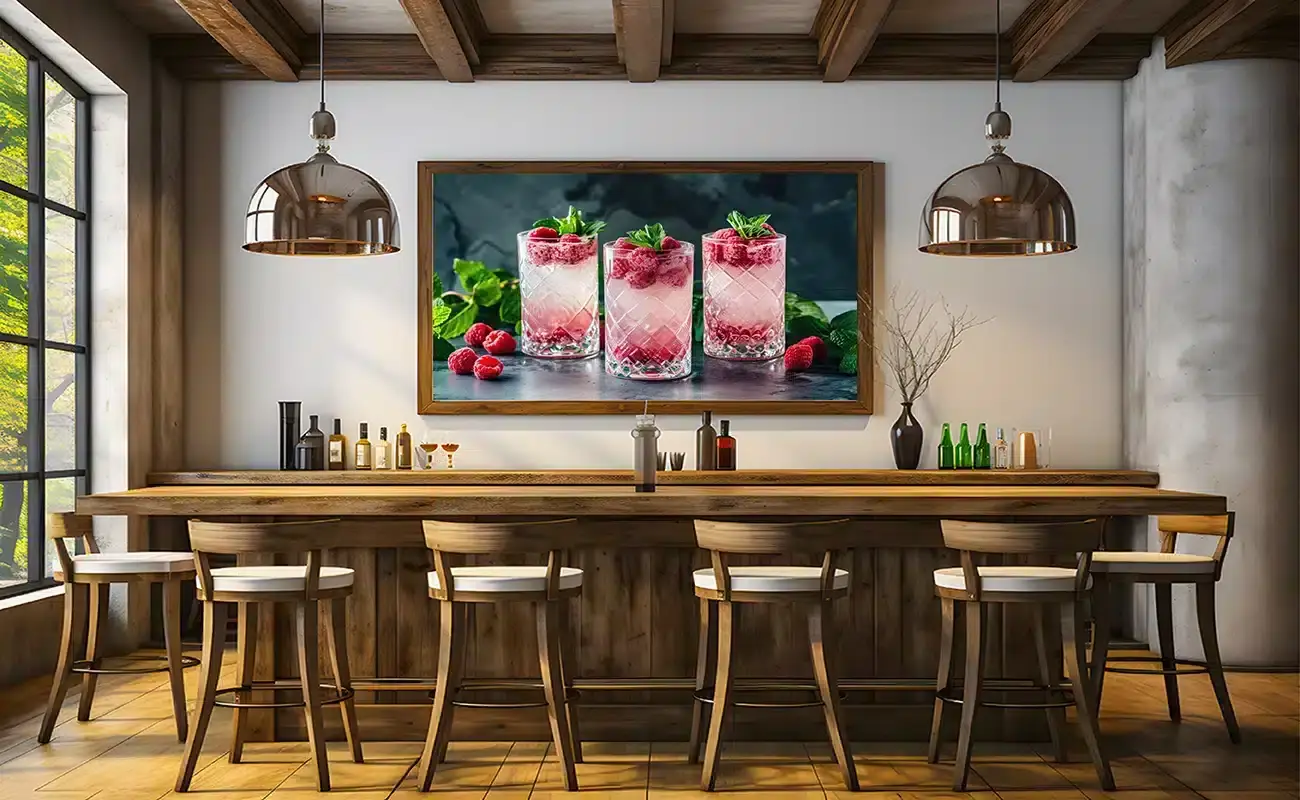 Hindbær Refleksioner Plakat