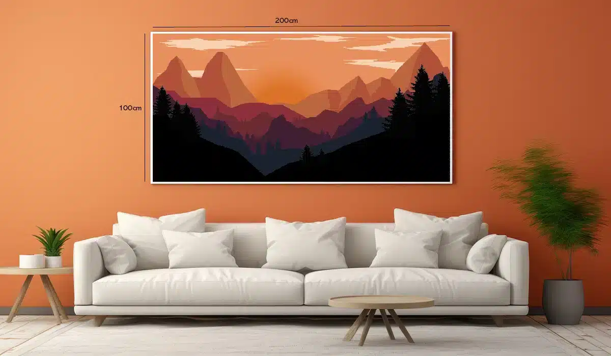 Crimson Mountain Horizon Plakat