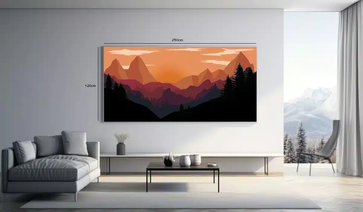 Crimson Mountain Horizon Plakat