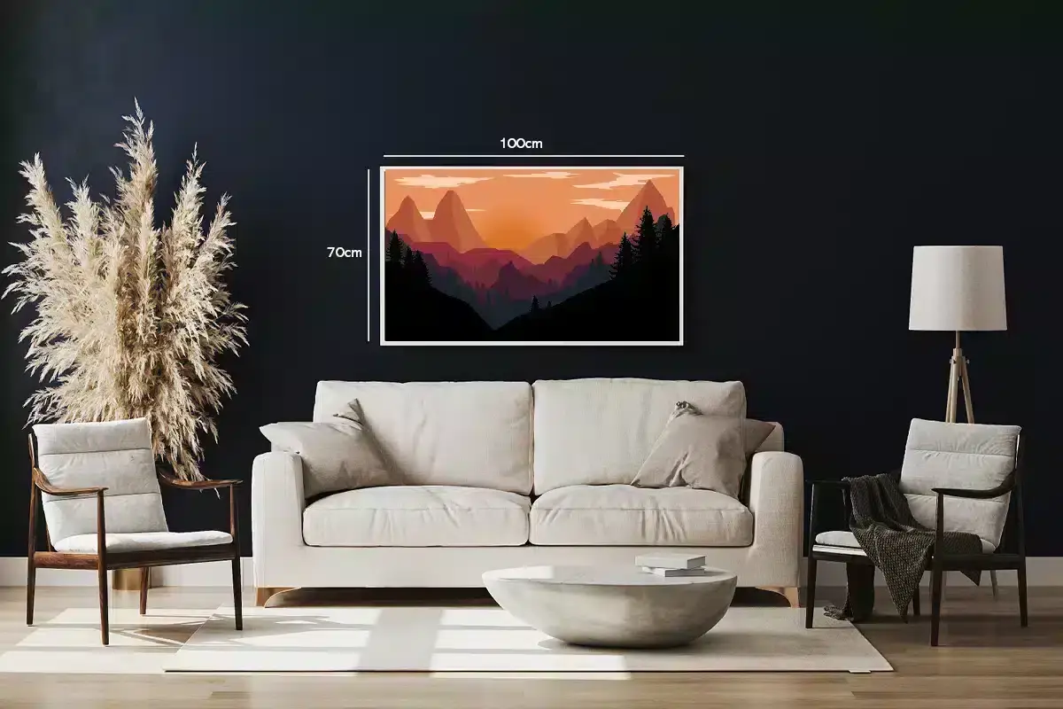 Crimson Mountain Horizon Plakat
