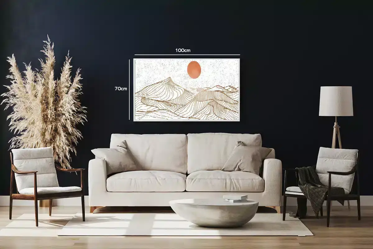 Sunlit Contour Waves Plakat